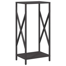 vidaXL Brennholzregal Schwarz 34x25x70 cm Kaltgewalzter Stahl