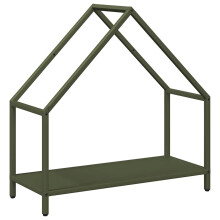 vidaXL Brennholzregal Olivgrün 60x25x60 cm Kaltgewalzter Stahl