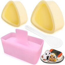 3-Pack Onigiri Mold, Triangle Rice Ball Maker for Bento Lunch