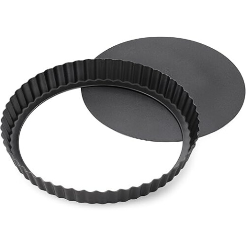 8.6" Removable Bottom Tart Pan, Nonstick Pie & Quiche Baking Mold