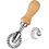 1.3" Pasta Cutter Roller with Wooden Handle, Fluted Edge for Baking 1