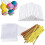 Kit da 300 pezzi per cake pop con bastoncini e involucri, sacchetti e fascette dorate. 1