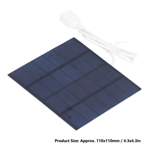 1.5W 6V Solar Panel DIY Charger 110x110mm for Projects 1
