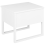 Beliani 1 Drawer Bedside Table GIULIA Pine Wood White 6