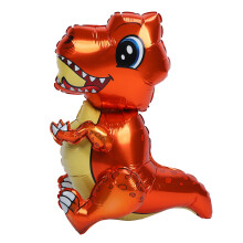 Dinosaur Shape Foil Balloon 80cm Red Kids Birthday Party Décor