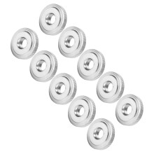 10Pcs M8 Carbon Steel Knurled Nut, Hand Twist, GB807