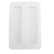 Silicone Toaster Cover 15.8x10.4x1.2cm, Reusable Bread Maker Lid White