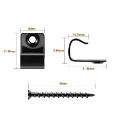 Stainless Steel Start Clips Deck Clips Universal Decking Clips with Decking Screws for Composite Deck Boards 160 Pack