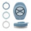 2X 3 in 1 Multifunctional Egg Slicer Egg Cutter Stainless Steel Blades with Storage Box for Egg Slicer D 2