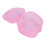 Pink Denture Bath Case with Strainer, ABS Soak & Storage Box 2