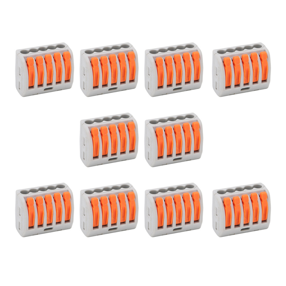 10Pcs Wire Block Clamp Terminal Pct-215, 32A, 0.1-4.0Mmâ² 4391391787639