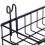 3X Hanging Basket for Wire Wall Grid Panel, Multi-Function Wall Storage and Display Basket, 40X10X5CM, Black Painted 8