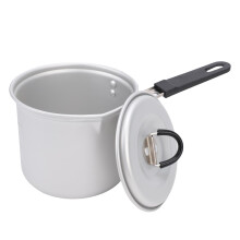 770 ml leichter faltbarer Campingtopf mit Deckel und Griff, 12 x 10,8 cm