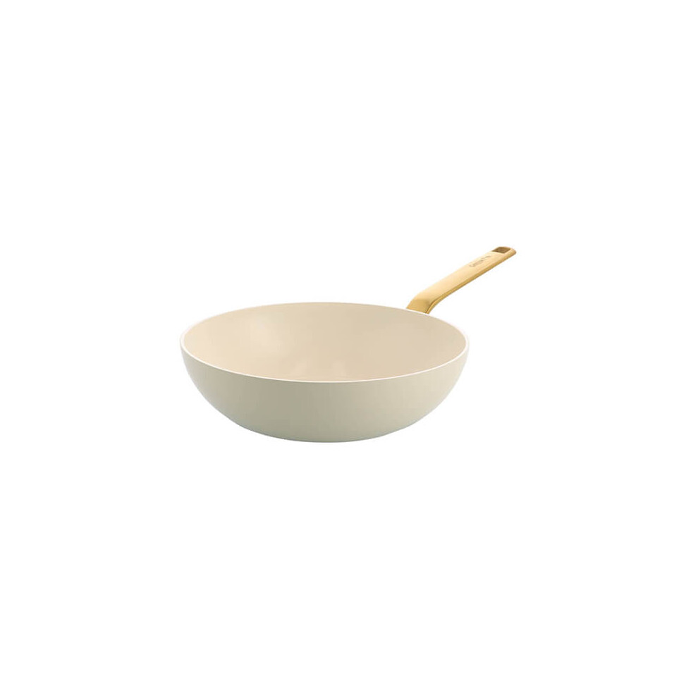 Greenpan Evolution 28Cm Wok Cream