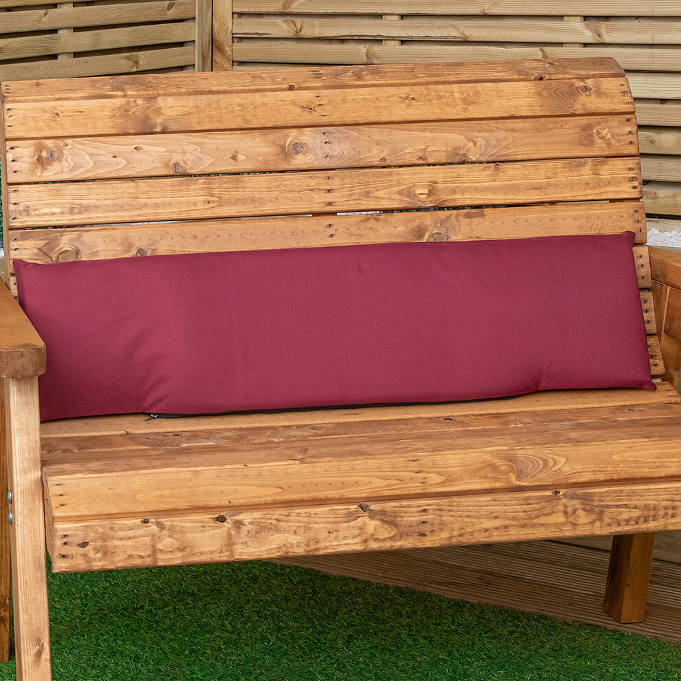 Charles Taylor 99 X 20 X 5Cm Cushion Back For 2 Seater Wooden Garden Bench In Burgundy