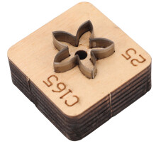 Blumenförmiger Leder-Schneidstempel 25 mm Metallhandwerk Punch Werkzeug