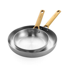 GreenPan Padova Reserve 2 Piece Uncoated Frypan Set Stainless Steel