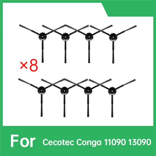 8 Pcs Side Brush for Cecotec Conga 11090 13090 Sweeper Accessories 1