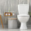 Bamboe toiletrolhouder met plankje 1