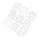 9pcs Reusable Pet Letter Stencil Set for Art, Wall, Cake Decor 2