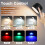 LED Wall Light Night Light 360Rotatable RGB Color Changing Bedside Lamp Dimmable Bedroom Wall Sconce with Timer Memory 2