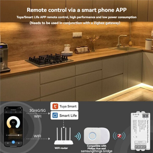 Zigbee 3.0 Dual White LED Controller C02Z Light Strip Controller  Mobile APP  Controller Voice Control 2