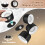 LED Wall Light Night Light 360Rotatable RGB Color Changing Bedside Lamp Dimmable Bedroom Wall Sconce with Timer Memory 4