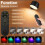 LED Wall Light Night Light 360Rotatable RGB Color Changing Bedside Lamp Dimmable Bedroom Wall Sconce with Timer Memory 5