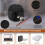 LED Wall Light Night Light 360Rotatable RGB Color Changing Bedside Lamp Dimmable Bedroom Wall Sconce with Timer Memory 6