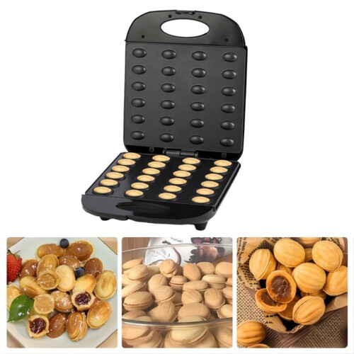 Walnut Cookie Maker 24 Holes Mold Maker Electric Walnut Cake Maker  Nut Waffle Bread Machine Breakfast Pan EU Plug 1