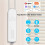 Tuya Zigbee  Electric Curtain Motor Roller Shade Driver with Solar Panel Voice Controll Automatic Curtain Motor 3