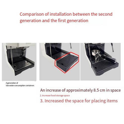 Upgrade Low Profile Thin Drip Tray & Hole Steam Tip & Spring Modification Kit, for Gaggia Classic Pro Coffee Machine 2