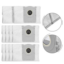 10 Stück Staubsaugerbeutel für Deeboot T90 Pro Omni / T90 Omni-Wassertankversion Staubsaugerzubehör