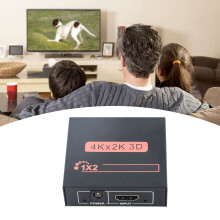 HDMI-Splitter 1x2 4K@30Hz Aluminiumlegierung, 8 m Kabel
