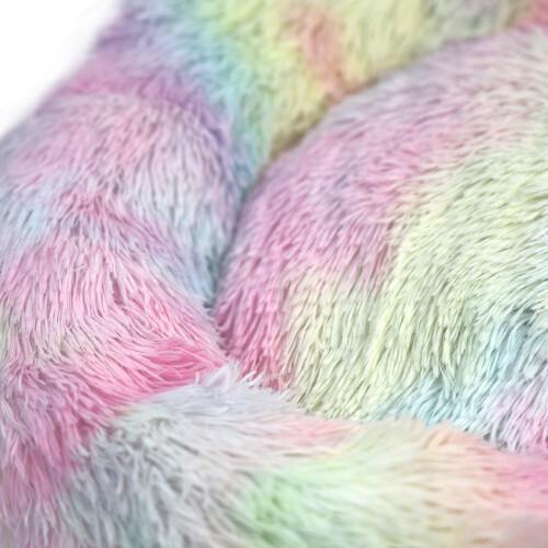 Actiaspet Fluffy Pet Bed Donut Rainbow (Medium) 2