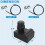 G511-0055-W1 Ignition Electronic Ignition Module & 2 Push Grill Igniters Button W/Wires for Charbroil Surefire 4 Outlets 7