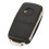 5X 2 Button Keyless Entry Remote Flip Folding Car Key Fob Shell Case and Button Pad Compatible with  MK4 Bora 6