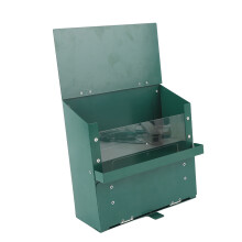 Metal Squirrel Feeder with Acrylic Plate 20.3x15.7x22.9cm Outdoor Garden