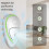Plug in Air Ionizer,4 Pack Ion Pure 2-Speed Quiet  Negative Ionic Air Purifier,Odor Eliminator for Home Eu Plug 4