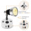 Luminária de Parede LED 12V para Iluminação Interna Versátil em Preto e Prata com Interruptores USB-A e USB-C 6000-6500K 3
