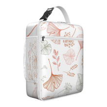 Borsa termica morbida e riutilizzabile con isolamento termico – Borsa per il pranzo impermeabile con stampa floreale, ideale per adolescenti, donne