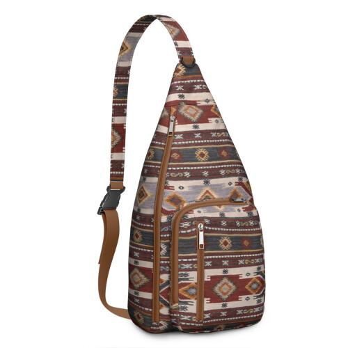 Sac bandoulière bohème fleuri – Léger et imperméable