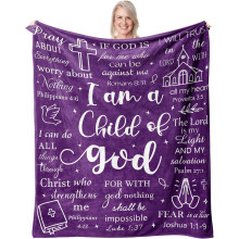 Couverture de prière chrétienne pour femmes Je suis enfant de Dieu