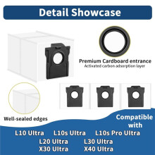 Stofzakken voor L40 Ultra/ L10s Pro Ultra/ X30 Ultra/ L10s Ultra Gen 2/ X50 Ultra/voor Mova P10 Pro Ultra Stofzuiger