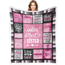 Roze deken als cadeau voor moeder – 50"x60", verjaardags- of Moederdagcadeau van dochter of zoon, geschikt voor bank en bed
