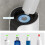Automatic Electric Toothpaste Dispenser for Kids - Wall Mounted with 3-Level Adjustment & 2 Toothbrush Slots Grey 4