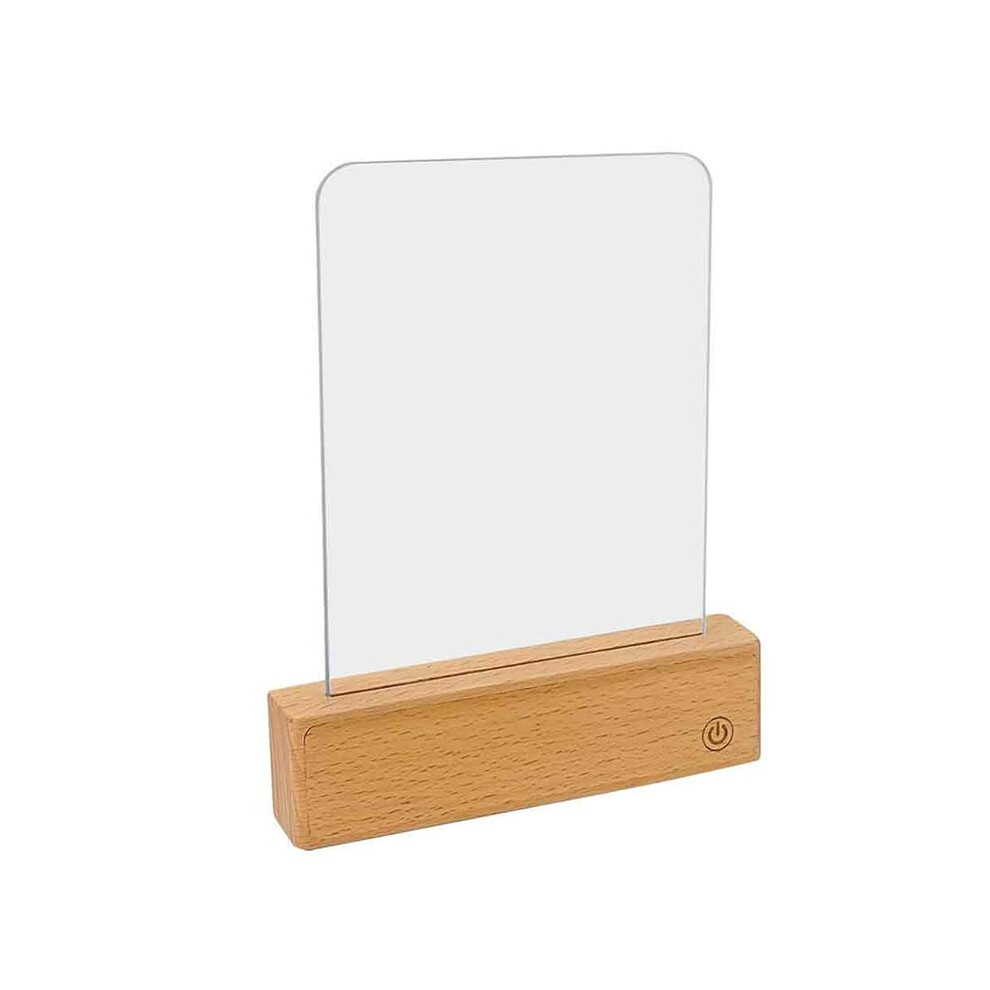 Book Dimmable Led Reading 3 Color Flat Book Lamp For Reading, Rechargeable Page With Wooden Base Light 6031070648070