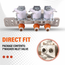AJU72912230 Waschmaschinen-Einlassventil Doppel-Wassereinlass Dreiwege-Wassereinlassventil 334903220309 Waschmaschinenteile