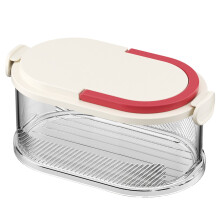 Stackable Airtight Spice Organizer with Sealable Jars – Space-Saving Kitchen Rack for Countertop/Cabinet, White (1 Pc)