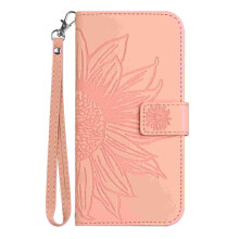 TECH CIRCLE compatible with iPhone 16 Wallet Case for Women – Sunflower PU Leather Flip Cover with Card Slots, Kickstand, Wristlet Strap,